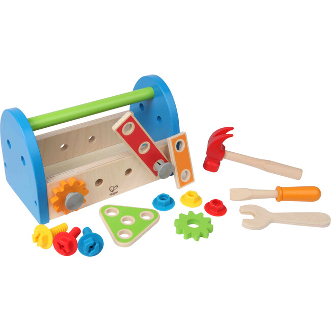 Fix It Kid's Wooden Tool Box Play Set W/ Accessories - Woodens - 3
