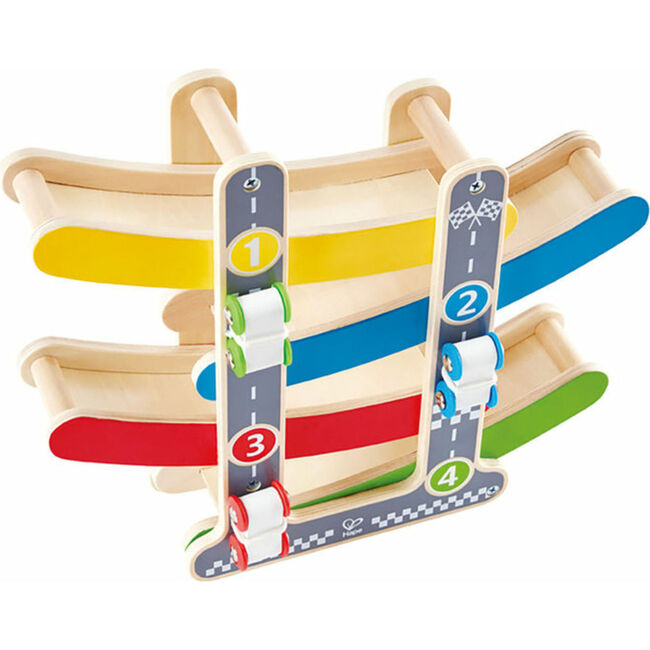 Fast Flip Kid's Colorful Wooden Racetrack - Woodens - 3