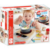 Fun Fan Fryer - 7 Pieces - Kid's Wooden Toy Kitchen Accessory Playset - Role Play Toys - 5