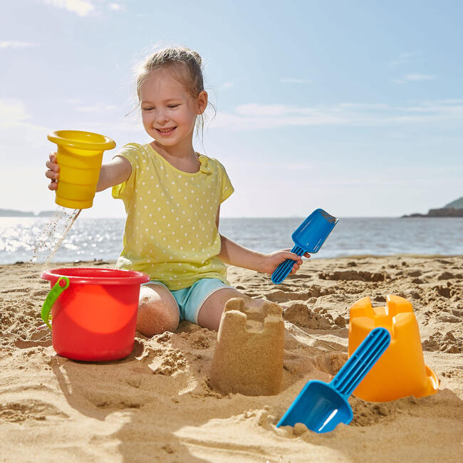 5-In-1 Beach Set W/ Buckets & Shovels - BEACH TOYS - 3