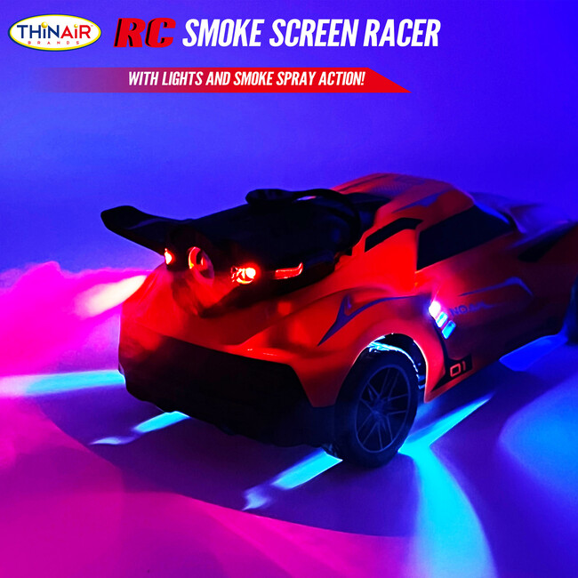 Hyper Drive: RC Smoke Screen Racer - Red - Remote Control - 5