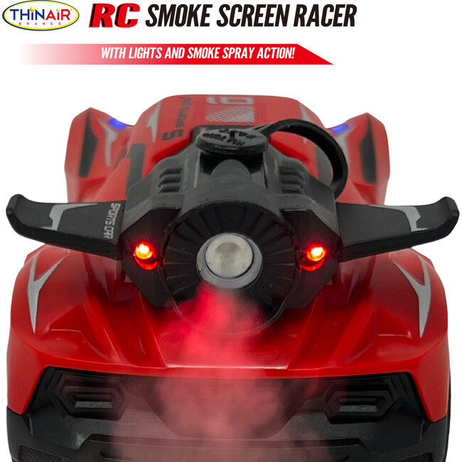 Hyper Drive: RC Smoke Screen Racer - Red - Remote Control - 6