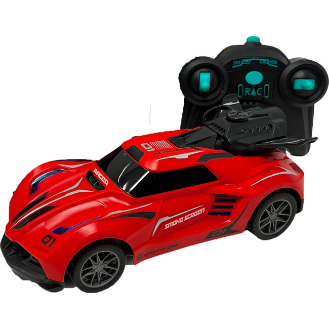 Hyper Drive: RC Smoke Screen Racer - Red - Remote Control - 7