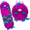 Happy Nappers: Pillow & Sleepy Sack: Large - Fiona The Purple Unicorn - Plush - 3