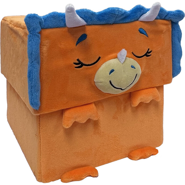Happy Nappers: Adorable Storables -Dino Triceratops- Brown/Blue