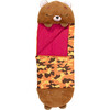 Happy Nappers: Pillow & Sleepy Sack: Large - Benny The Brown Bear - Plush - 1 - thumbnail
