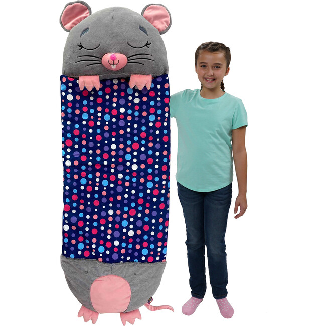 Happy Nappers: Pillow & Sleepy Sack: Medium - Mouse - Plush - 3
