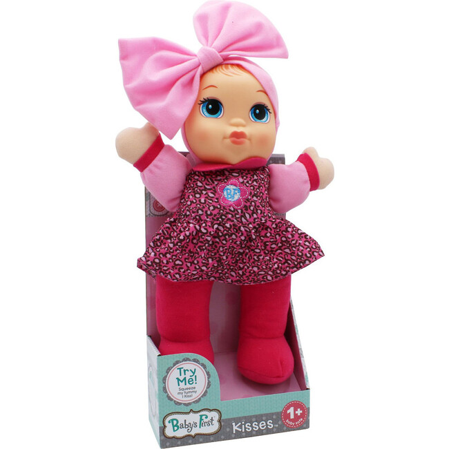 Baby's First Giggles Baby Doll Toy with Coral Top