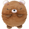 Happy Nappers: Pillow & Sleepy Sack: Large - Benny The Brown Bear - Plush - 3