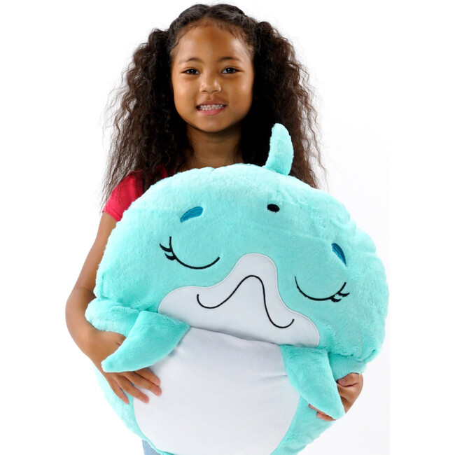 Happy Nappers: Pillow & Sleepy Sack: Large - Dolphin Disco - Plush - 4