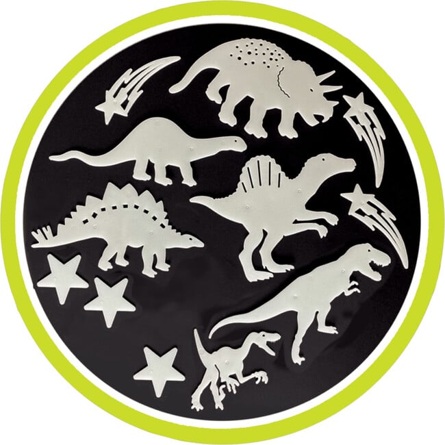 The Original Glowstars: Cosmic Glow Dinosaurs Self-Adhesive Pads for Décor