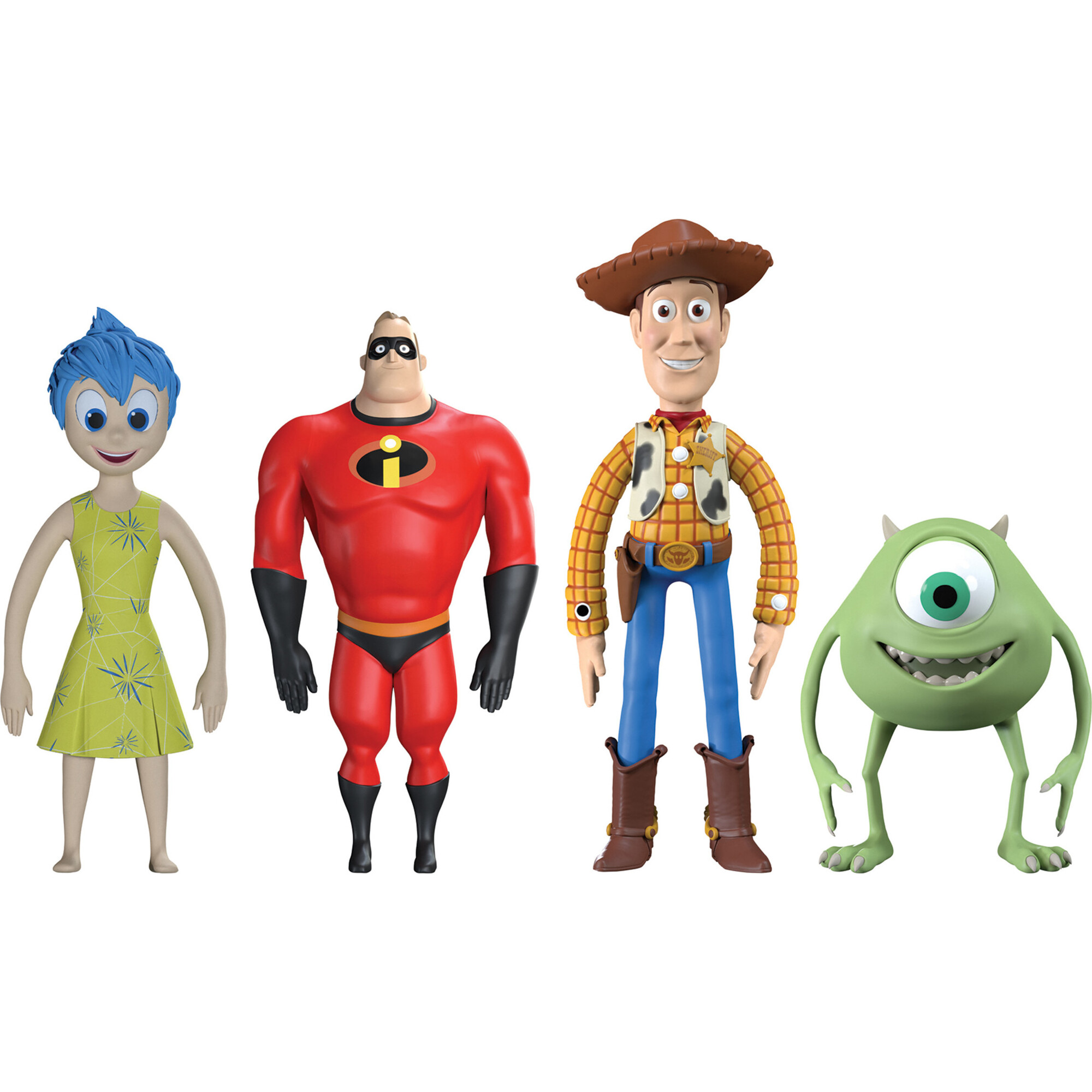 PIXAR シーンフィギュア 4体セット FleXfigs: Pixar - 4 Character Pack - TCG Toys Toy Figures