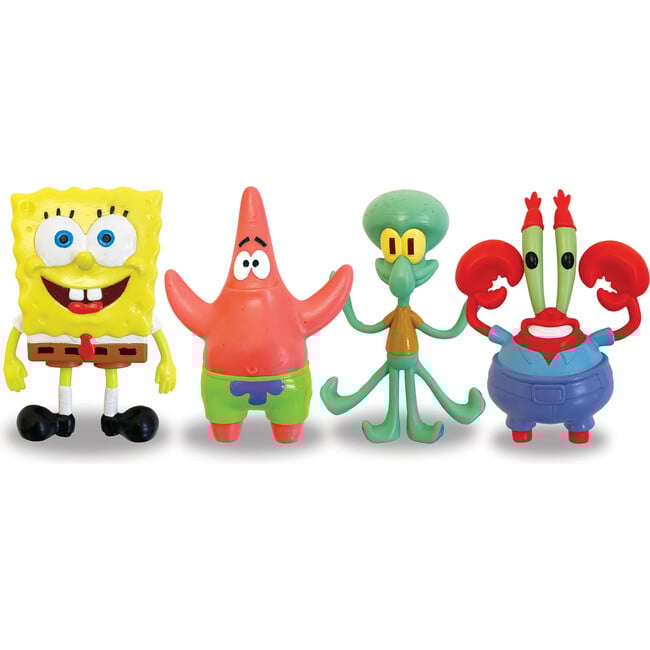 FleXfigs: SpongeBob - 4 Character Pack - Role Play Toys - 1