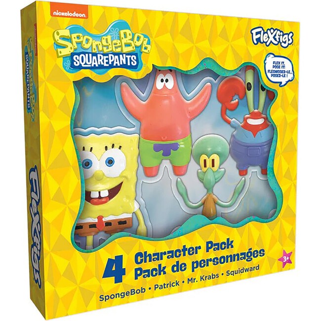 FleXfigs: SpongeBob - 4 Character Pack - Role Play Toys - 2