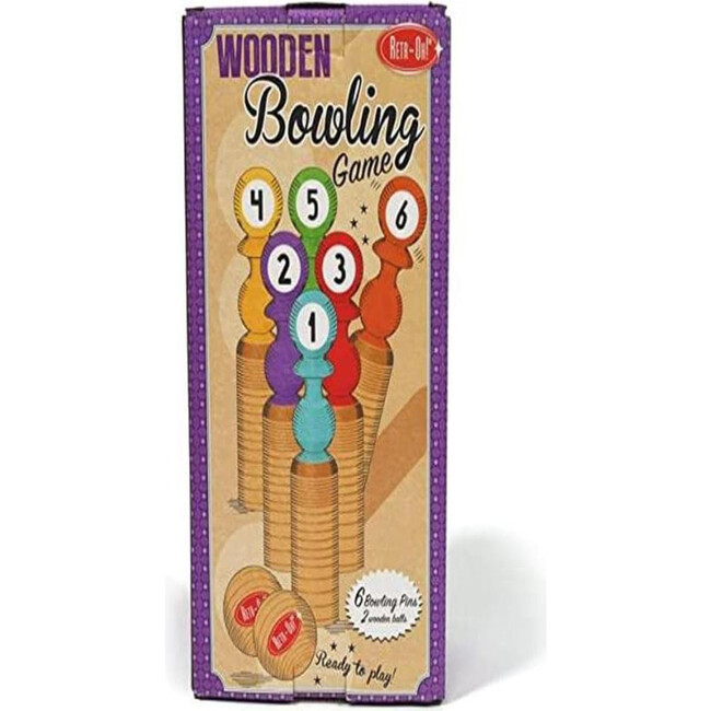 Retr-Oh! Wooden Bowling Game - Outdoor Games - 1