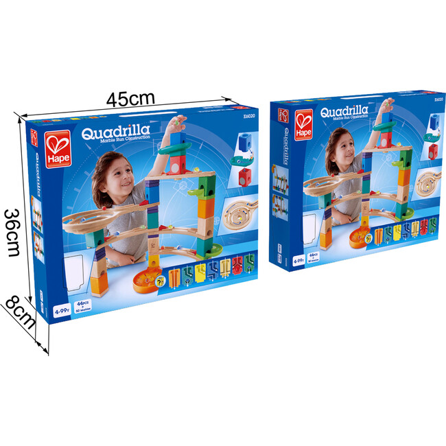 Quadrilla Wooden Cliffhanger Marble Run Building Set - Games - 4