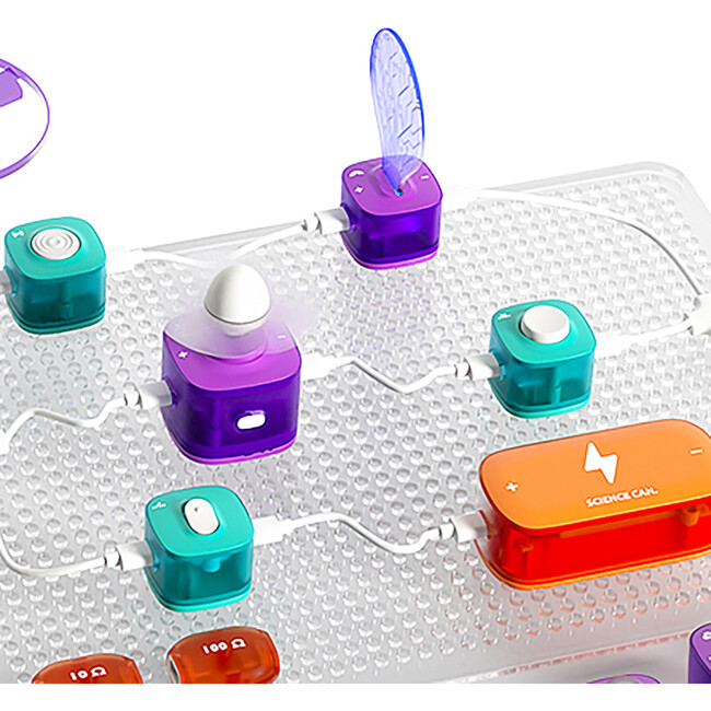Hape: Science Can: Block Circuit Deluxe Kit - Physical Sciences Experiment Toy - Woodens - 4