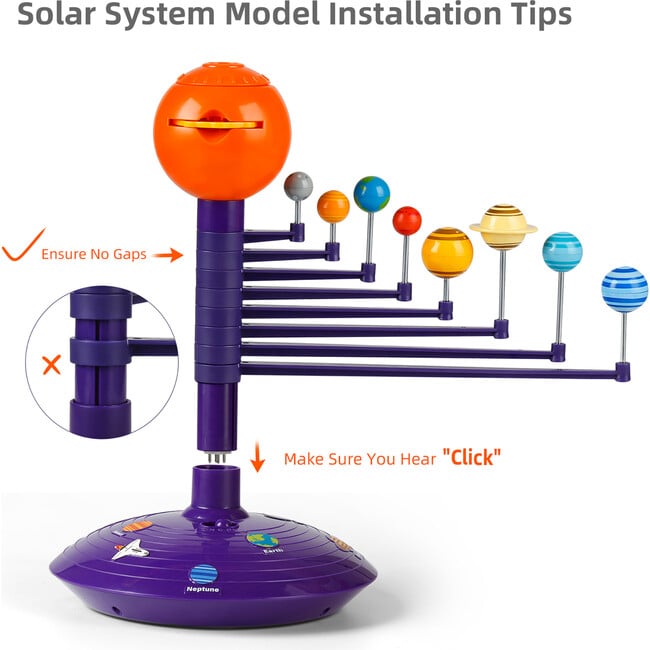 Hape: Science Can: Solar System Planetary Projector - 24 Space Images - Woodens - 6