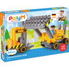 Hape: PolyM: Construction Site - Yellow-Grey - 43pc Building Blocks Toy Set - Woodens - 2 - thumbnail