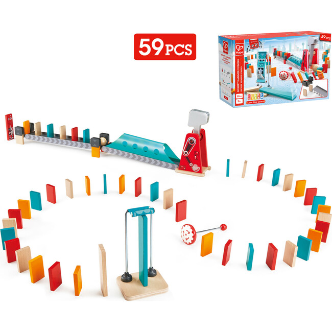 Wooden Domino Ball Set: Mighty Hammer