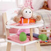 Wooden Babydoll Highchair in Pink Hearts - Doll Accessories - 3 - thumbnail