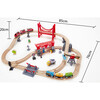 Wooden Busy City Train Set, 51 Pieces - Transportation - 5