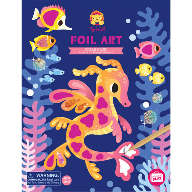 Tiger Tribe: Foil Art - Ocean Magic Activity Set - Play Kits - 2