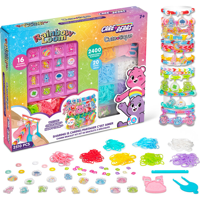Rainbow Loom: Care Bears Cutetique: Sharing Is Caring, DIY Rubber Band Bracelet Kit
