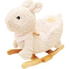 Gerardo's Toys: Little Rockers - Bunny - Wooden Plush Ride-On Rocking Animal Toy - Rockers - 1 - thumbnail