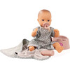 Aquini: 13" Drink & Wet Bath Doll - Avacado - Dolls - 3
