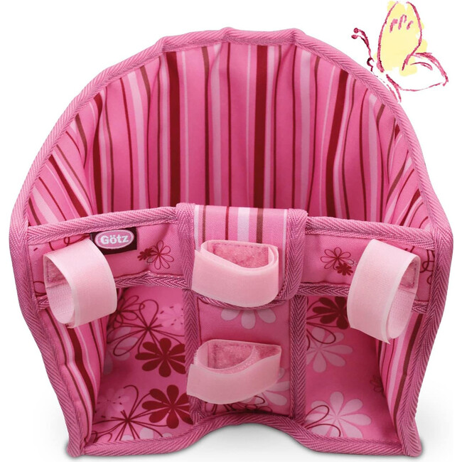 Doll Bike Seat - Pink Flowers - Doll Accessories - 7