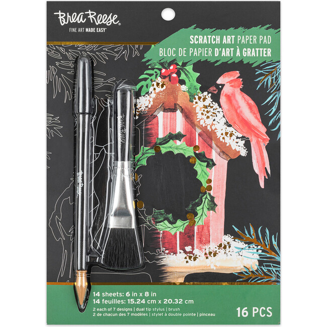 Scratch Art: Paper Pad - Vintage Christmas