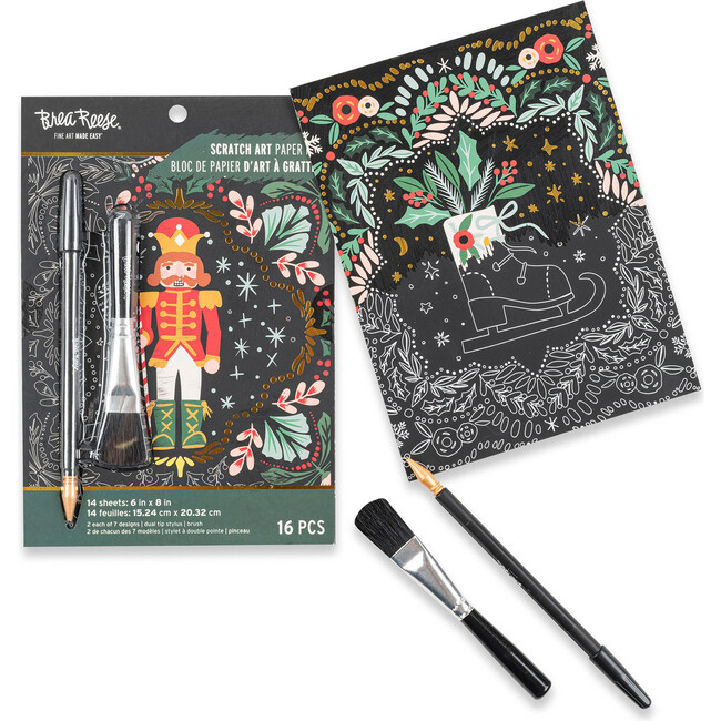 Scratch Art: Paper Pad - Holiday Motifs