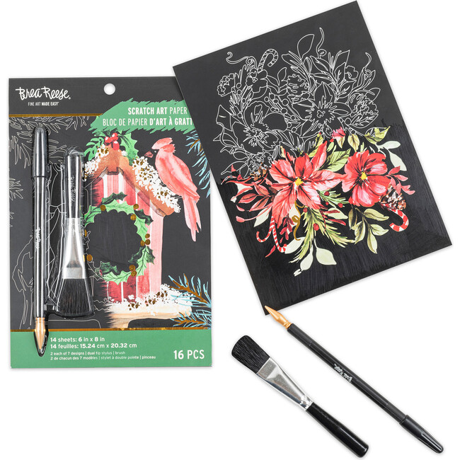 Scratch Art: Paper Pad - Vintage Christmas