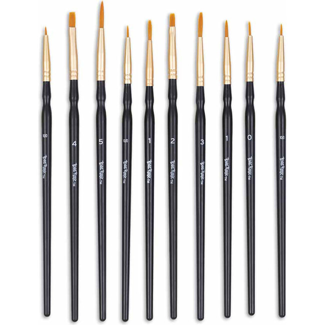 Brush Set: Detailed Pack - 10pc - Arts & Crafts - 2
