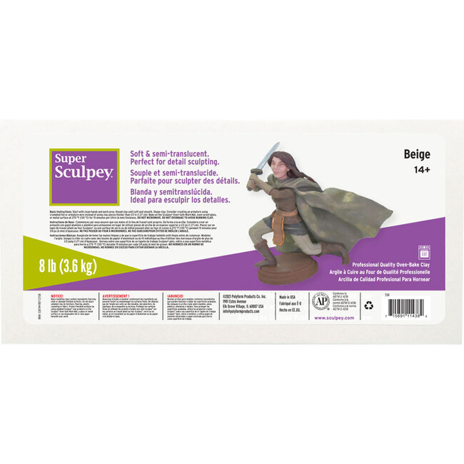 Super Sculpey: Beige - 8lb