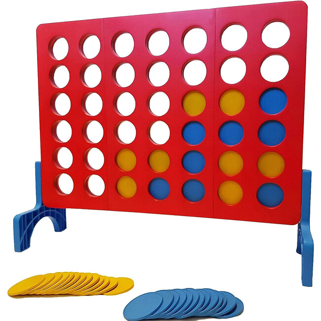 Giant 4-In-A-Row- Red - Outdoor Games - 1