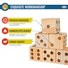 Giant Wooden Yard Dice Set - Outdoor Games - 2 - thumbnail