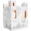 Cardboard Coloring Playhouse Sand Castle - Kids Art & Craft for Indoor & Outdoor Fun - Playhouses - 1 - thumbnail