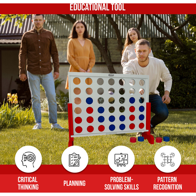 Giant 4-In-A-Row-White - Outdoor Games - 3