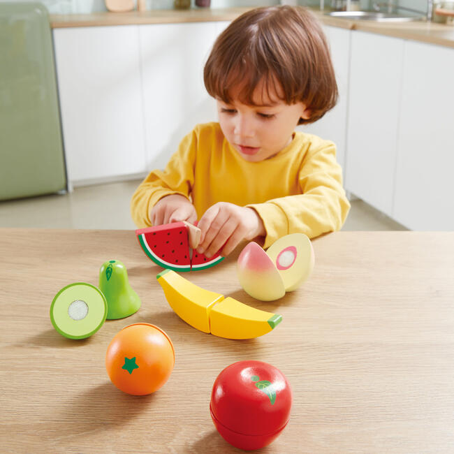 Fruit Set - 7pc, Wooden Food Play Set, Kids Age 3+ - Play Food - 3