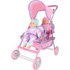 Dream Collection 14" Twin Doll Stroller w/ Two Baby Dolls - Dolls - 1 - thumbnail