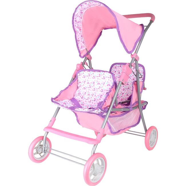 Dream Collection 14" Twin Doll Stroller w/ Two Baby Dolls - Dolls - 3