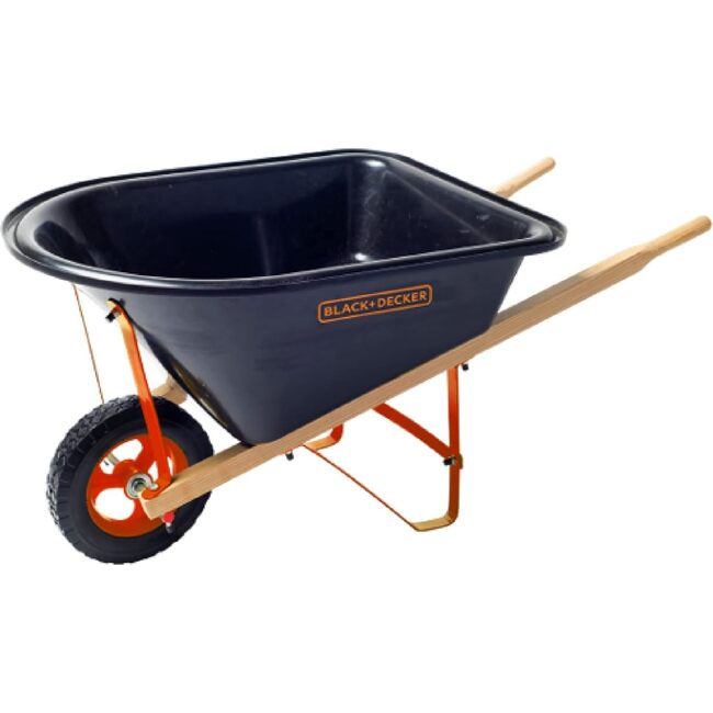 Black and Decker 20 Liter Realistic Wheelbarrow - Role Play Toys - 1