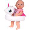 Bath Time 12" Baby Doll with Unicorn Floatie - Dolls - 2