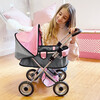 Bambolina: Doll Pram Baby Doll Accessory w/ Adjustable Canopy - Doll Accessories - 2