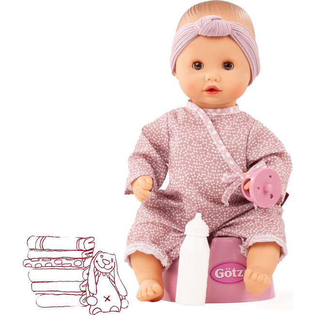 Sleepy Aquini: 13" Drink & Wet Bath Doll - Soft Mood - Dolls - 5