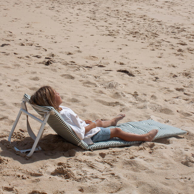 Sunnylife: Reclining Beach Chair - The Vacay Olive - BEACH TOYS - 2