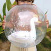 Sunnylife: 3D Inflatable Beach Ball - Princess Swan - 13.7" Clear Ball - Pool Toys - 3 - thumbnail