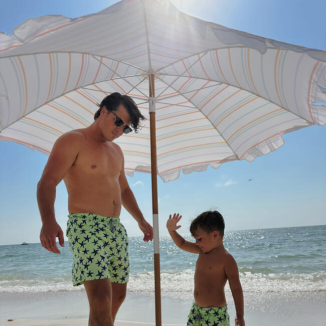 Sunnylife: Beach Umbrella - Rio Sun Multi Stripe - BEACH TOYS - 4
